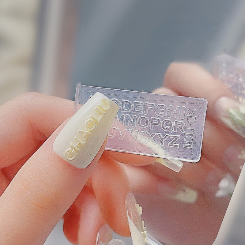 A-Z Letters Nail Art Silicone  - đánh giá và giá Resin Art Zone