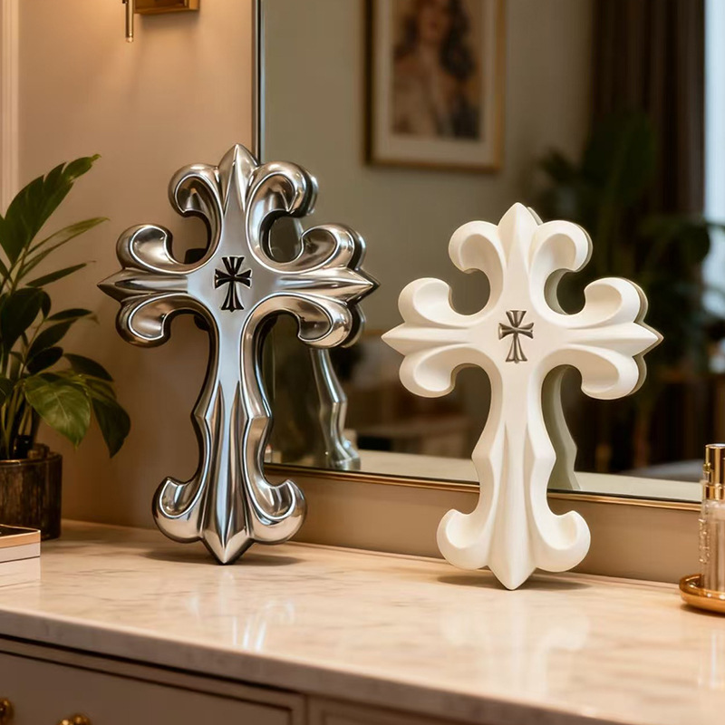 Retro Cross Wall Decor Gothic  - đánh giá và giá Resin Art Sculptures