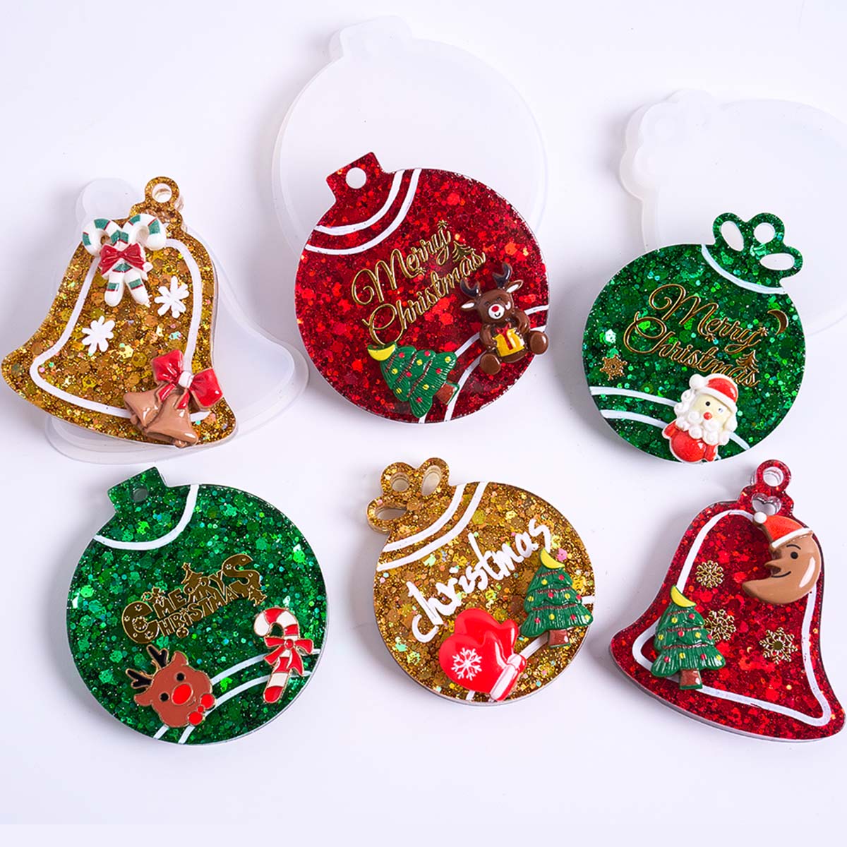 Xmas Tag Pendant Silicone Mold - đánh giá và giá Resin Art Mold
